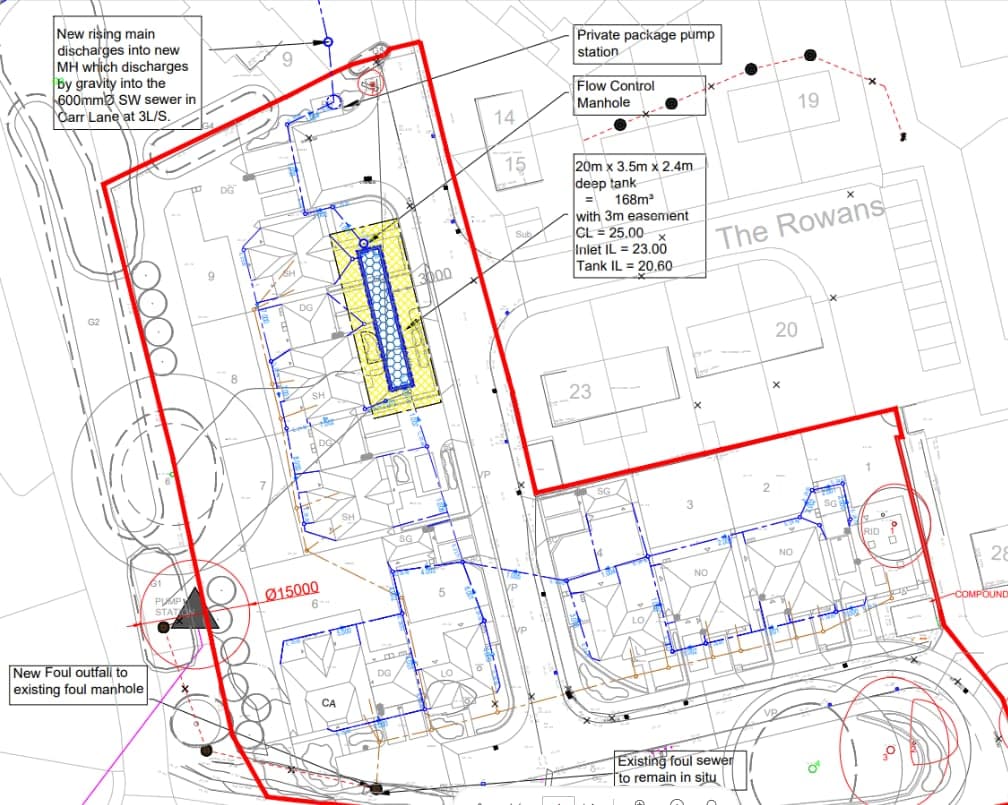 Civil Engineering Civil engineering site development drawing produced by Paddick Engineering